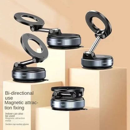Foldable Magnetic Car Phone Holder with Suction Cup