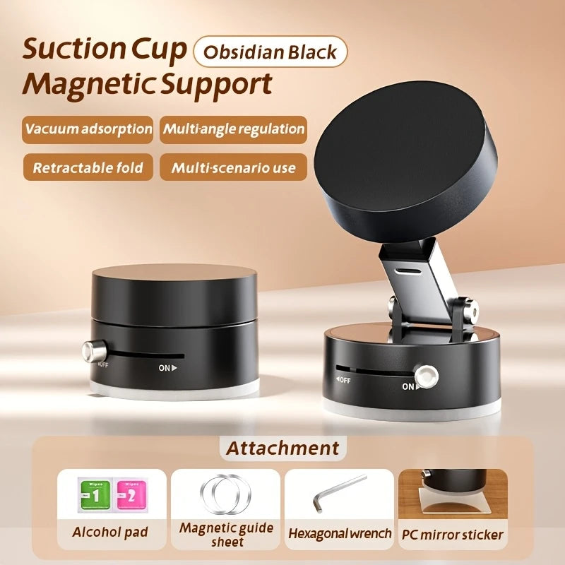 Foldable Magnetic Car Phone Holder with Suction Cup
