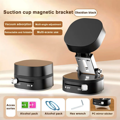Foldable Magnetic Car Phone Holder with Suction Cup
