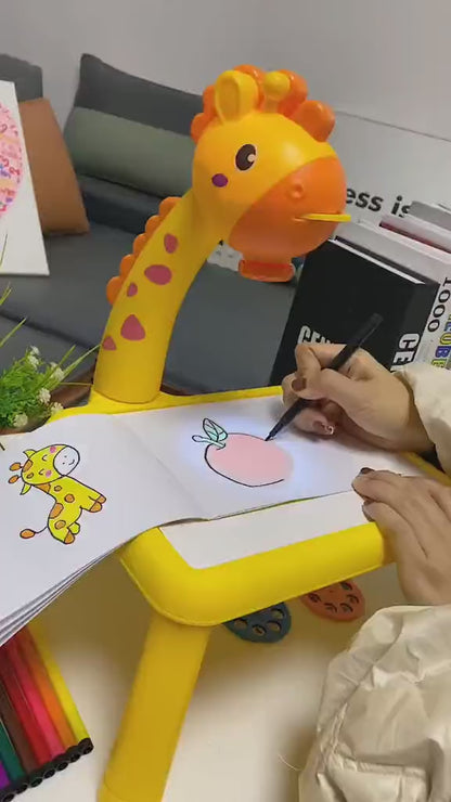 LED Projector Art Painting Table for Kids